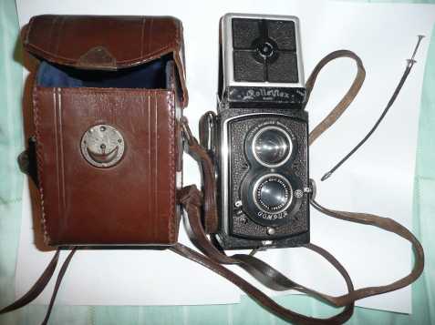 Historický fotoaparát Rolleiflex